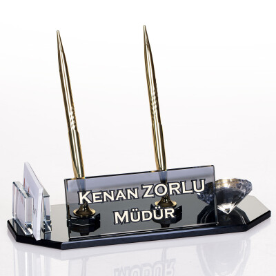 Arma Kristal Masa İsimliği Yeni İş Hediye Ofis Masaüstü İsimlik - 1