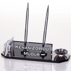 Arma Masaüstü Kristal İsimlik Hediye Büro Ofis Masa İsimliği - 2