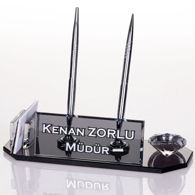 Arma Masaüstü Kristal İsimlik Hediye Büro Ofis Masa İsimliği - 2