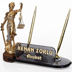 Avukata Hediye Themis Adalet Biblo Masa İsimliği Savcı İsimlik - 1