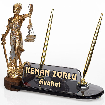 Avukata Hediye Themis Adalet Biblo Masa İsimliği Savcı İsimlik - 1