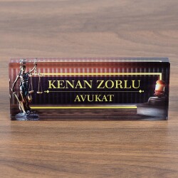 Avukatlara Özel Masa İsimliği Arabulucu Hakim Savcı İsimlik - 2