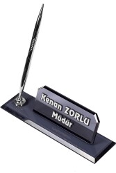 Elf Kristal Masaüstü İsimlik Büro Hediyesi Ofis Masa İsimliği - 1