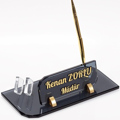 Forte Kristal Masa İsimliği Yeni İş Hediye Ofis Masaüstü İsimlik - 2