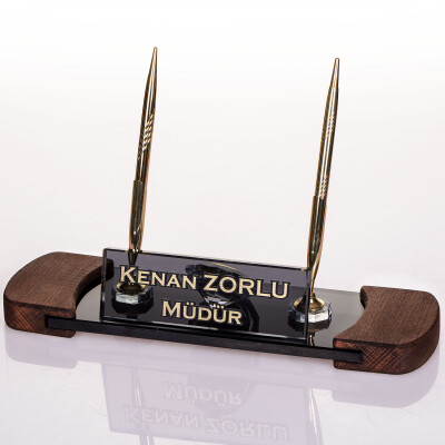 Royal Kristal İsimlik Yeni İşyeri Hediyesi Ofis Masa İsimliği - 2